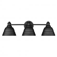  7313-BA3 BLK - Rebel 3 Light Bath Vanity in Matte Black